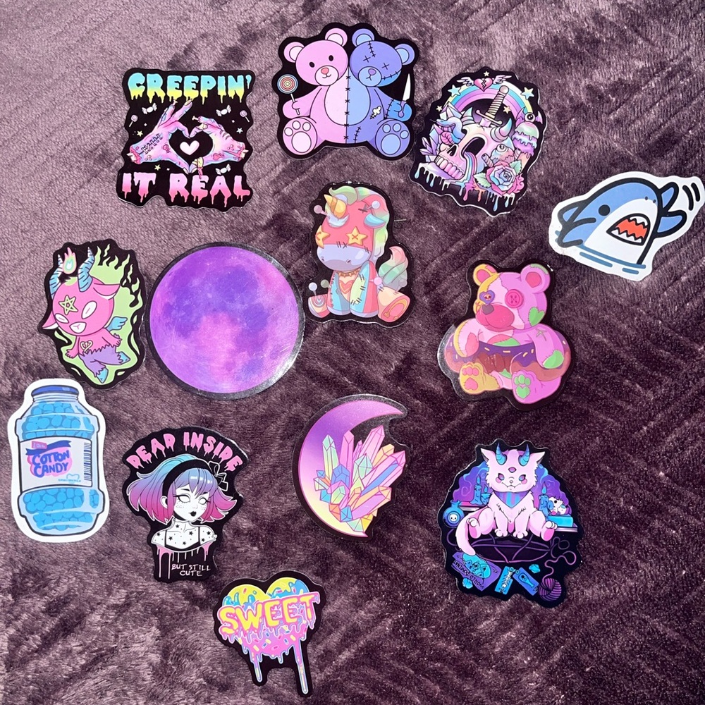 Colorful Cartoon Sticker Set